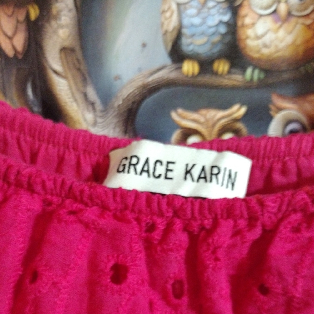 2/ 8 Dollars Sale Grace Karin Vibrant and Stylish Pink Midi Dress - Picture 2 of 6